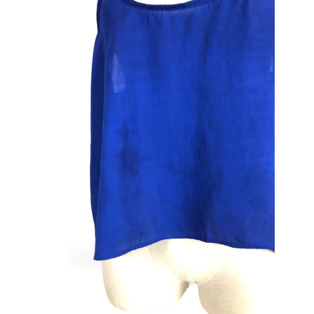 Show me your mumu tank top medium blue blouse - Picture 2 of 5
